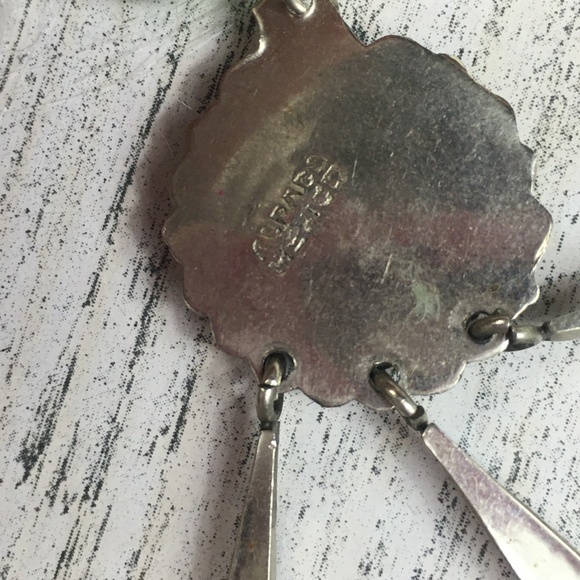 Vintage Alpaca Mexico & Stone Necklace - Picture 6 of 6